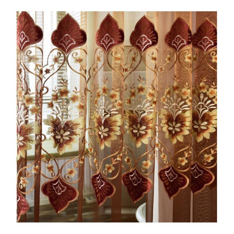 Evropské kari Osmivlnné Perforované Závěsy Obývací Pokoj Ložnice Zatemňovací Dekorativní Závěsy, Párty Dekorace