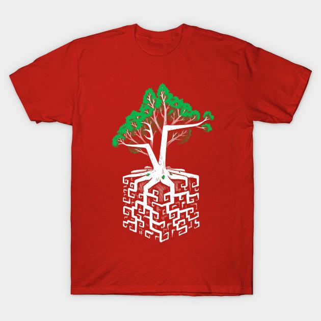 

New Fashion Men T Shirt Cube Root Print Short Sleeve Tops Tees Casual