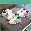 High-quality Luminous Sneakers For Kids With Striped Pattern And Eye-catching Led Features