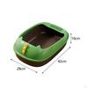 Litter Box Potty Toilet Sandbox Container Splashproof Cage Bedpan Pet for