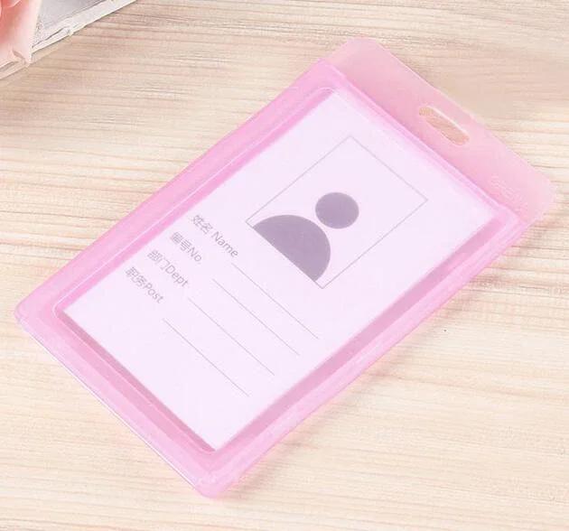 transparent Plastic Doctor Nurse ID Card Sleeve Badge Card Cover Retractable Badge Card Holder cover Protector