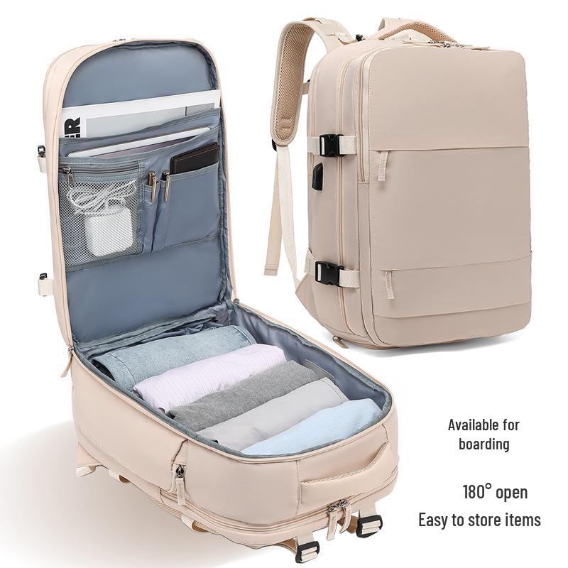 Unisex Travel Backpack: Large Capacity, Wet/Dry Separation, Laptop Compartment