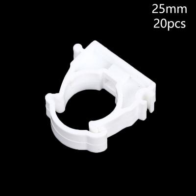 20 Pcs Plastic Ppr Clamp Holder For Water Pipe Tube Fittings With Cover Diameter 16Mm 20Mm 25Mm 32Mm