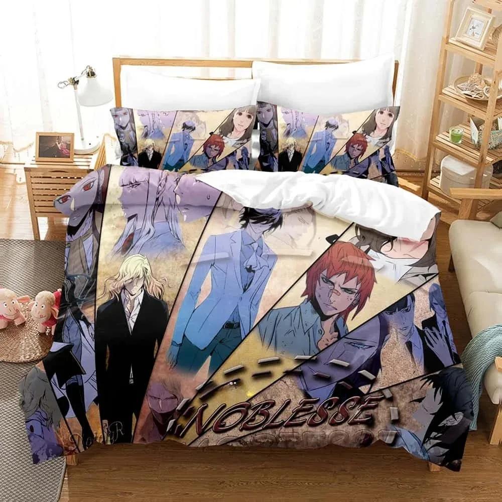 New Noblesse Bedding Set Single Twin Full Queen King Size Bed Set Adult Kid Bedroom Duvet cover Sets Print Anime Bed Sheet Set
