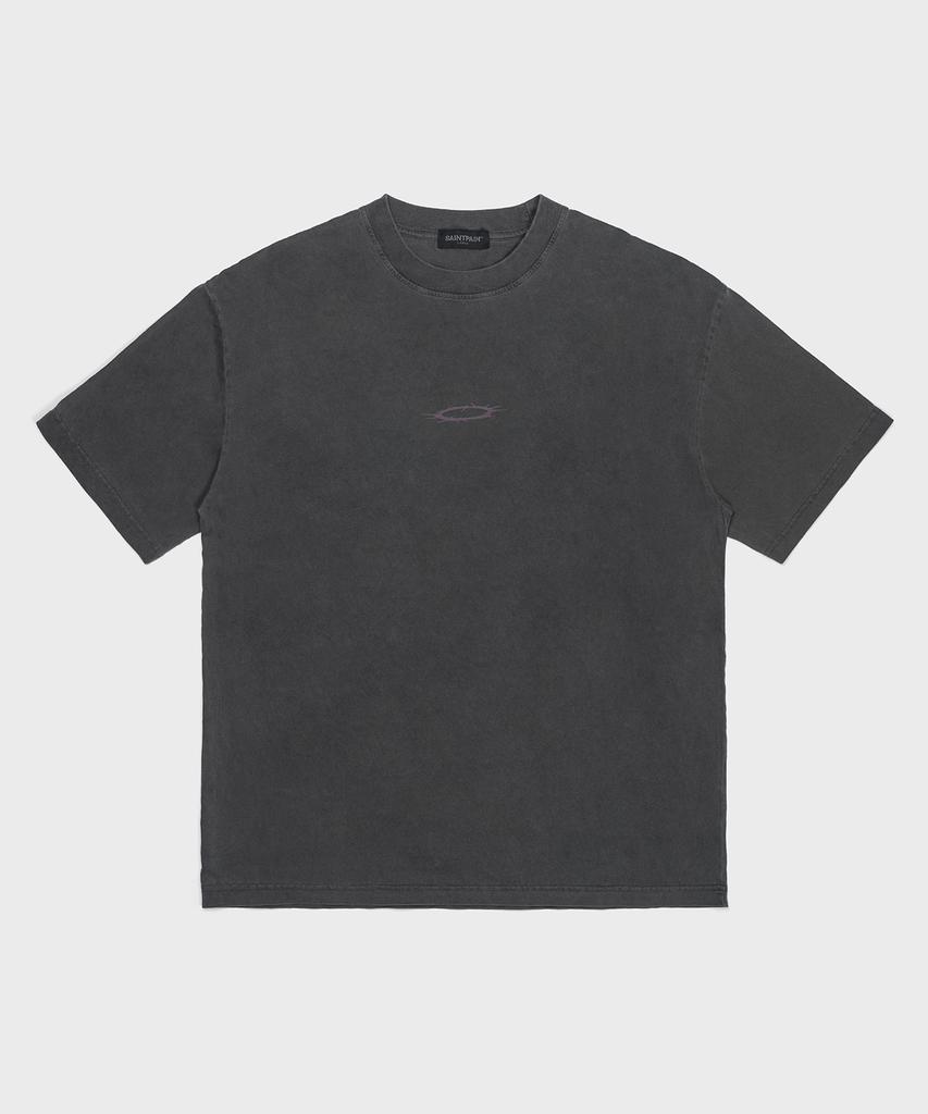 SAINTPAIN Sp Crescent Pigment Short Sleeve T-Shirt Charcoal