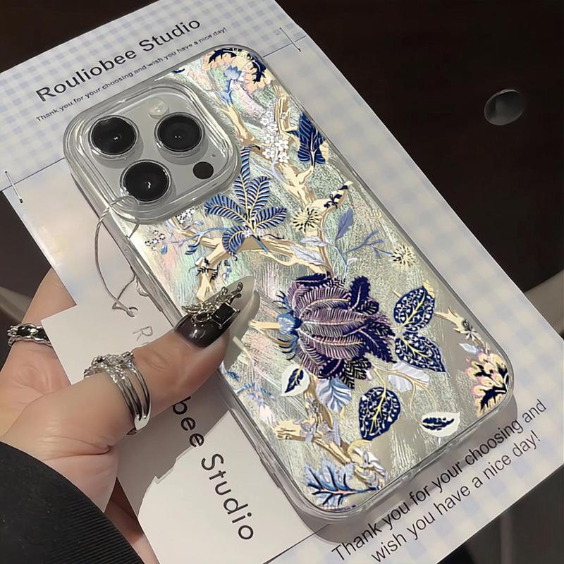 Pink Cherry Floral Design Phone Caae For iPhone 17 16 15 14 13 12 11 Pro Max XS X XR 7 8 Plus 16E 17 Air Shockproof Bumper Cover