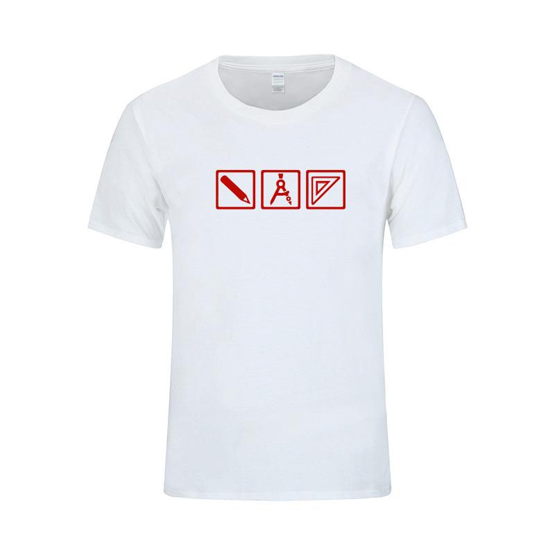 Architect Tools Print T Shirt Unisex Summer Short Sleeve Cotton Tshirt Cool Novelty Funny Gift Tee Unisex Fashion Tops