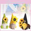 Soft And Cozy Gnome Sunflower Doll Desktop Plush With Realistic Expressions