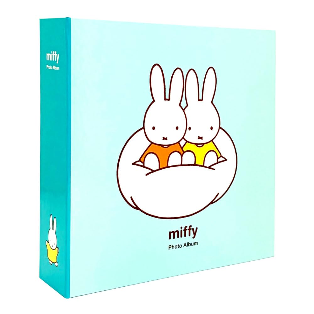 Nakabayashi Dick Bruna Miffy L-size 720-photo capacity album IT-MF6L-720-B Blue