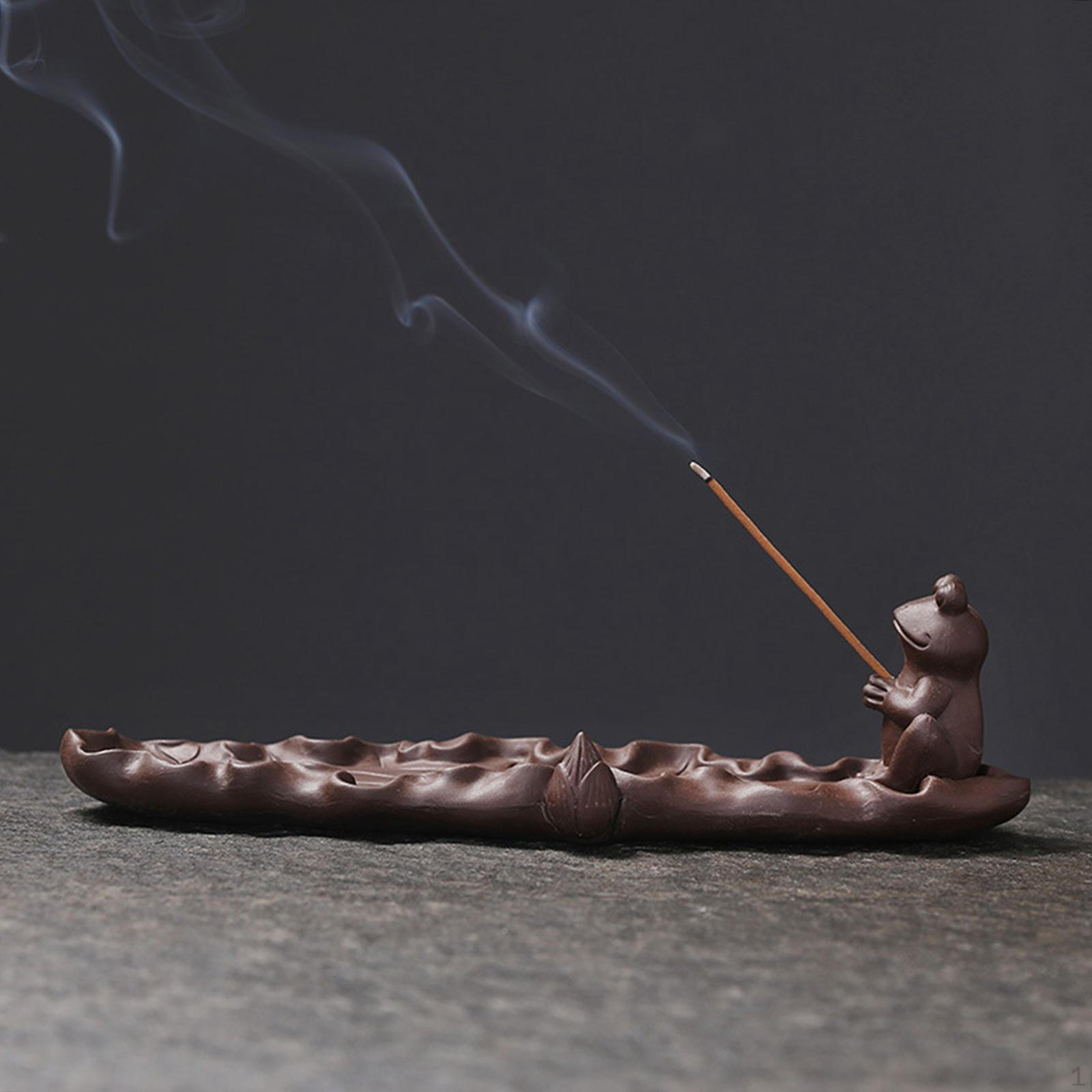 

Ceramic Incense Cone Burner Holder Censer Insert Bowl Ornament for Desktop