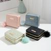 JYL Women's Sling Bags  Ball Wallet 066 Card Holder PU Rhombus Metal Label Bag