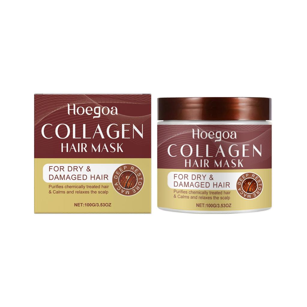 Hoegoa Collagen Moisturizing Hair Mask Gently Cares For And Improves Dry, Frizzy And Smooth Hair