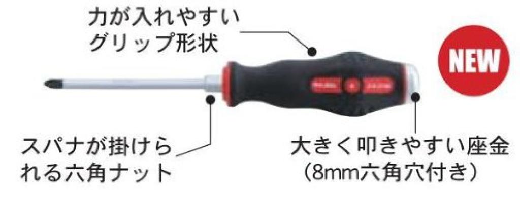 Screwdriver x 100mm Pro-Auto (Through-Type) +2 P-D2100