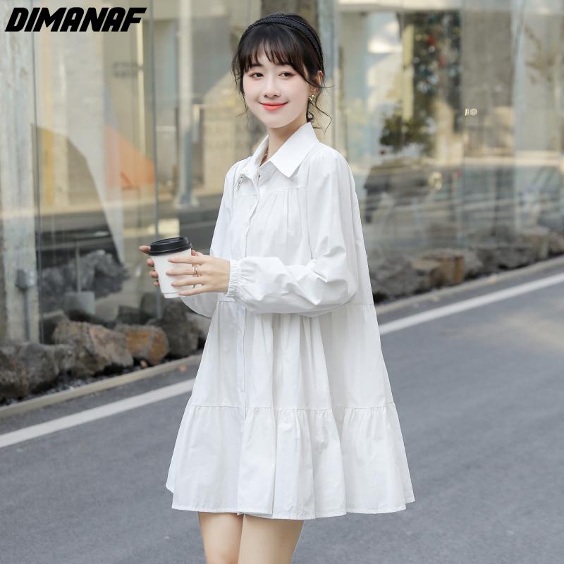 

DIMANAF 2022, женская блузка больших размеров, рубашка, тонкие повседневные топы, рубашки, платье, модная свободная рубашка большого размера