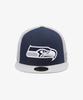 New Era Nfl Seattle Seahawks Basic Mesh Fitted Cap Ocean Blue/Dolphin Grey 15131683