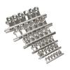 5PCS/Set Metal Paper Clip 20 29 38 51 62 73mm Foldback Metal Binder Clips Silver Grip Clamps Document Office School Stationery