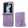 Wallet Foldable Phone Case for Samsung Galaxy Z Flip 7 6 5 4 3 Flip7 FE Flip6 with Zipper Card Holder Leather Back Cover LCSFP