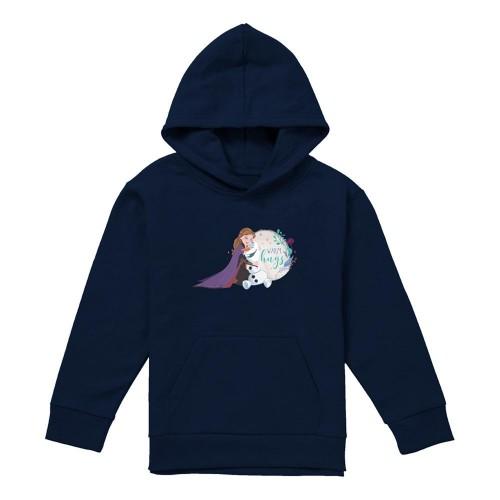 Frozen Childrens/Kids Like Warm Hugs Anna And Olaf Pullover Hoodie