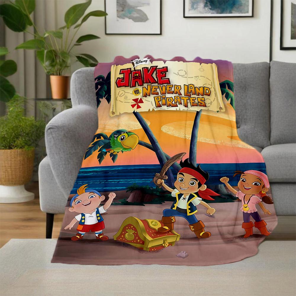 1pc, Jake and the Never Land Pirates Blanket Soft and Cozy Home Decor Gift for Family and Friend| Seasonal Universal