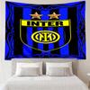 1PC Mi-lan FC Emblem Printed Tapestry Room Decoration Wall Hanging for Living Room Bedroom, dormitory, Birthday and Christmas gifts
