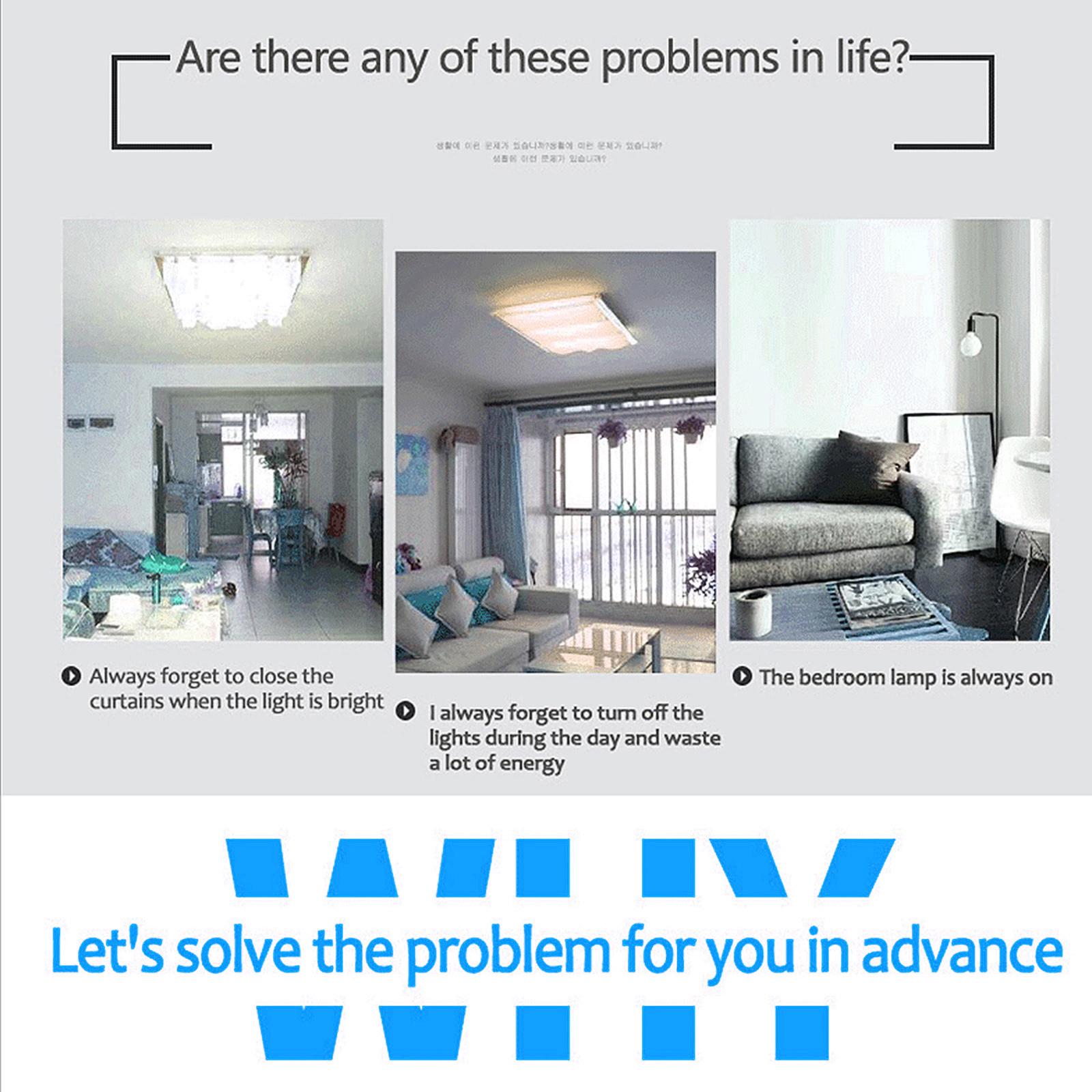 

Light Sensor Working with Smart Life App Linkage Intelligence Illumination Sensor Powered by TuYa белый