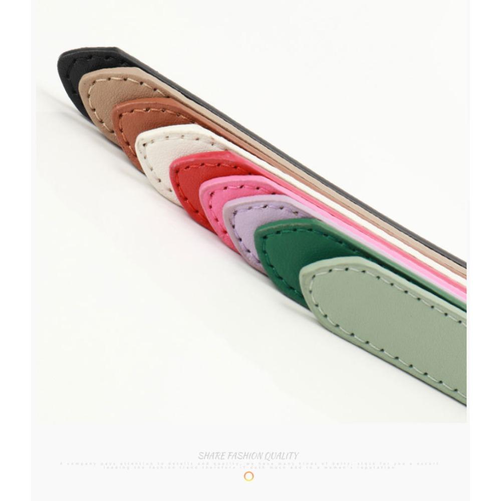 New Women's Thin Belt Versatile Culottes Decorated with Candy Color Premium Belt Women