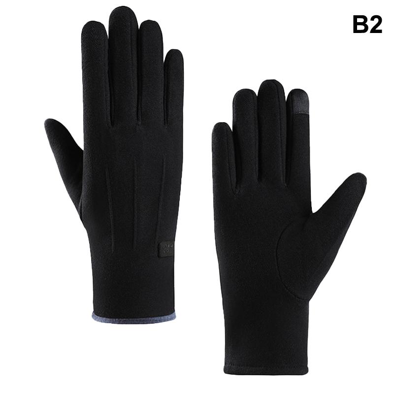 

1 пара женских теплых зимних перчаток, перчатки с сенсорным экраном и меховой манжетой, плюшевая подкладка, перчатки для велоспорта, спорта, альпинизма