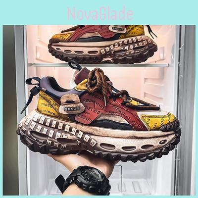 Classic Dad Shoes Men Spring Casual Sneakers With Thick Sole For Youths