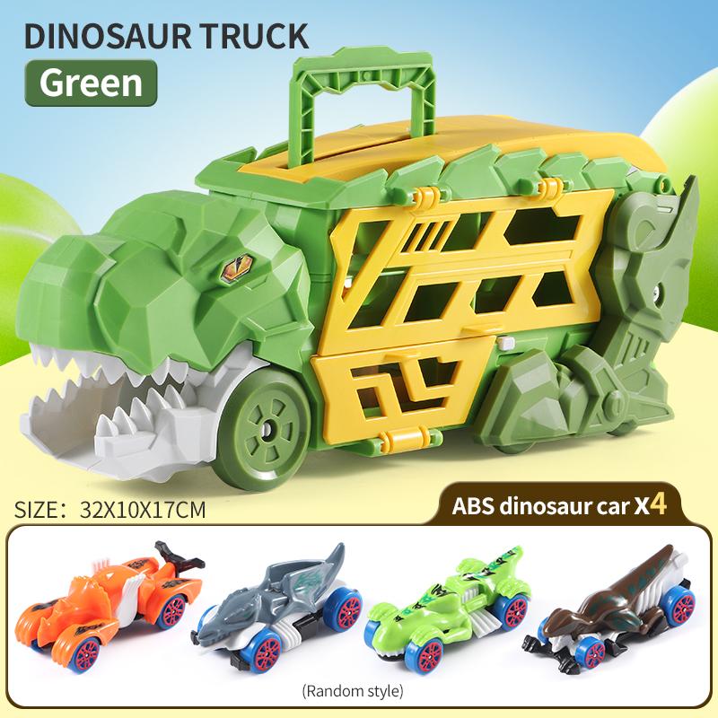 

Транспорт Игрушечный грузовик Инерционные транспортные средства Контейнер для хранения динозавров Уникальная модель трековой машины Дети Мальчики Подарок на день рождения