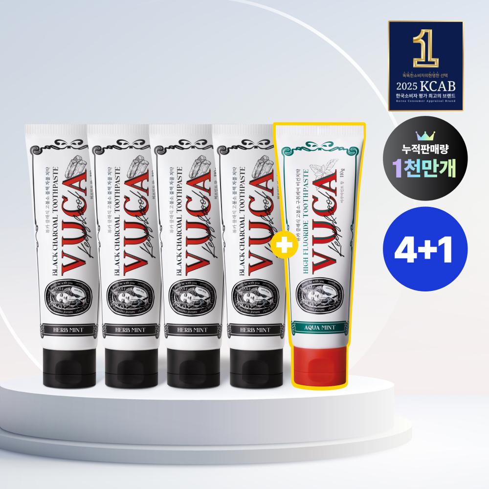 VUCA Classic Premium Bad Breath Care 4-pack (2 Types) + 1 Additional 110g Bad Breath Care