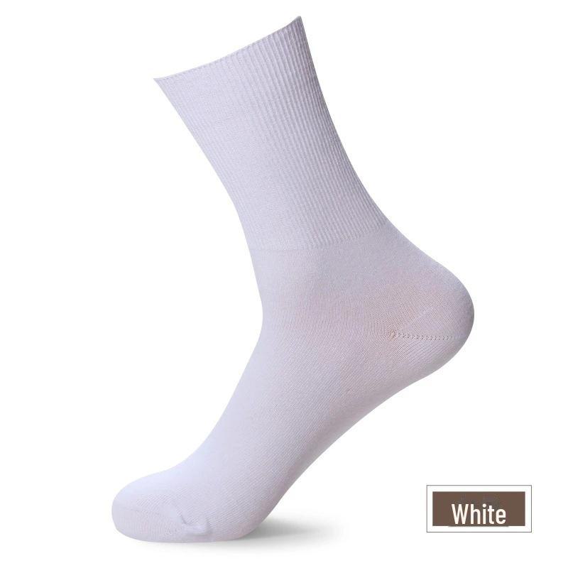 

Свободные носки Double Needle для мужчин и женщин - удобные всесезонные хлопковые носки для кормления грудью от Chenggongfang 39-42 белый