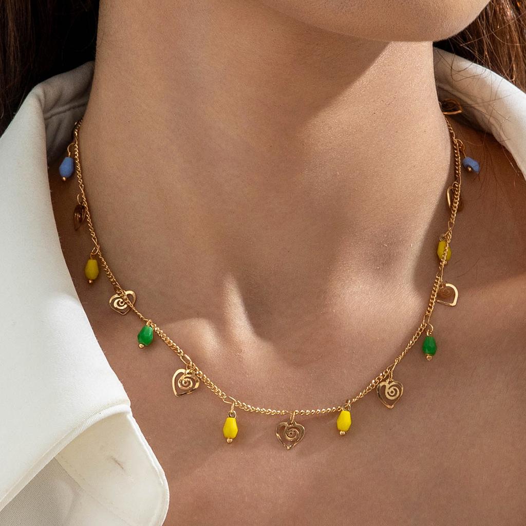 Light Luxury Color Diamond-encrusted Imitation Pearl Necklace, French Temperament Versatile Butterfly