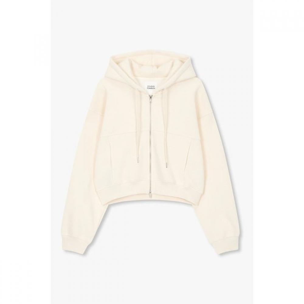 

Studio Tomboy Cropped Fleece Zip Up Hoodie 9105413230ar 99 (black)/One size