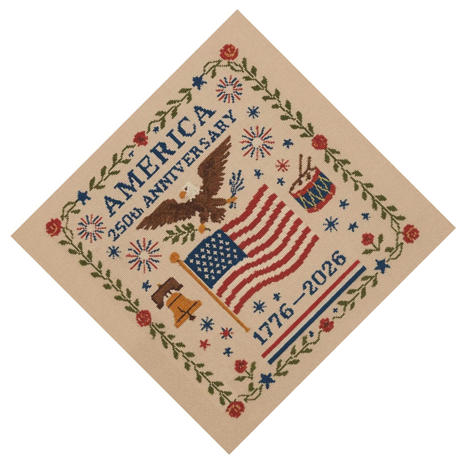 

Набір для вишивки хрестиком до 250-річчя США Персоналізована патріотична вишивка хрестиком Пам ятна вишивка для початківців З друком B