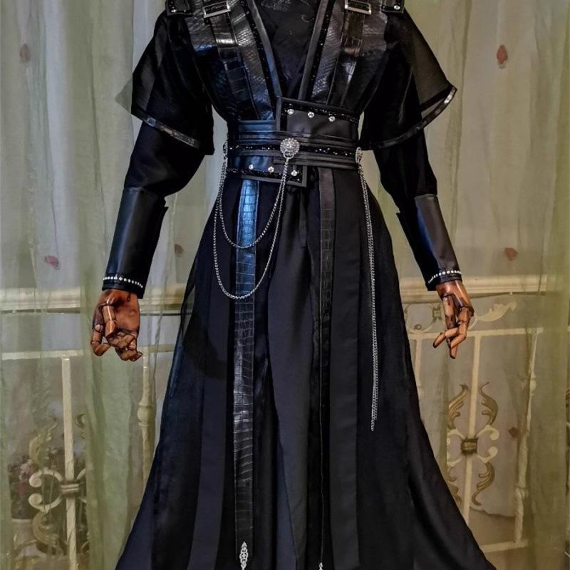 

Mo Ran cosplay costume, ancient costume, black suit, Xiao Ce, Chang Geng, Gu Yun, Zhou Hui, Jin suit, Hei Shui, He Xuan cosplay, XXL&Traditional Cultural Wear