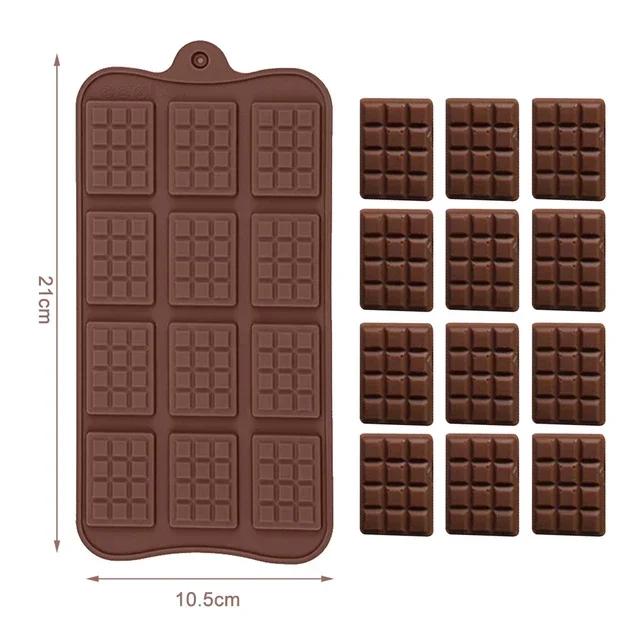 Silicone Chocolate Mold, Gummy Baking Cake Decoration Tools, 15 Cell Heart Shaped Pastry Mold