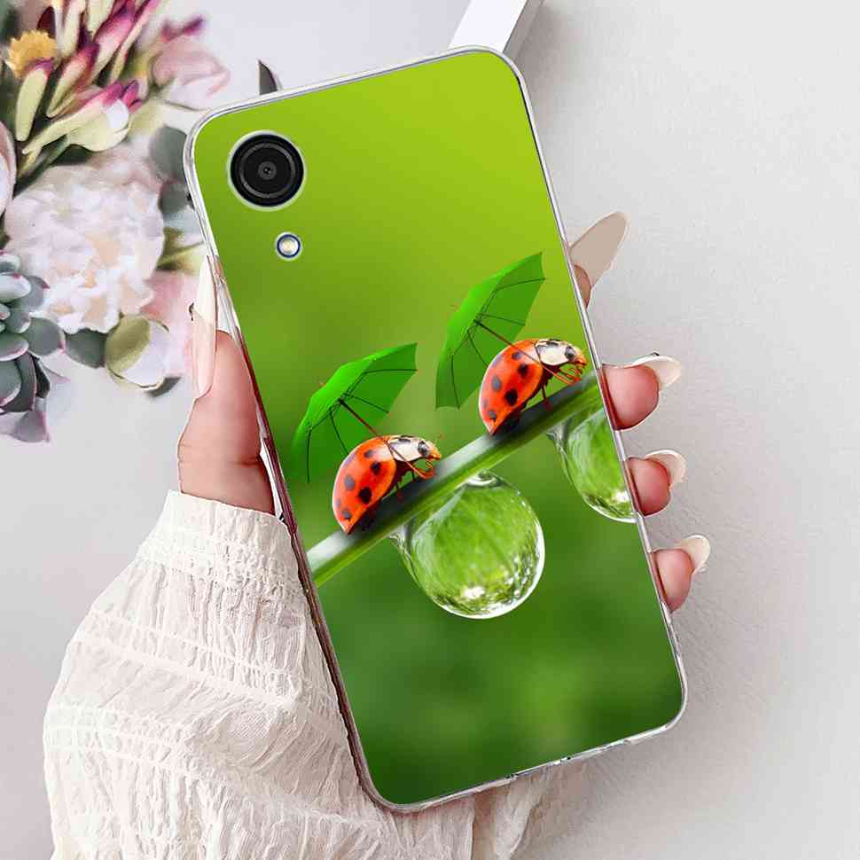 For Samsung A03Core Case Soft Silicone Cute Heart Painted Cover Case For Samsung Galaxy A03 Core SM-A032F TPU Fundas Capa