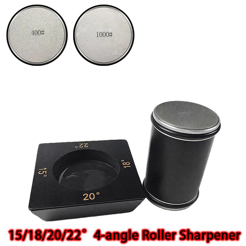 4 Angle Options 15° 18° 20° 22° Roller Knife Sharpener Efficient Blade Sharpening Tool for Cooking & Butchery Knives