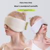 Dual-Sensing Eye Mask for Warm/Cool Comfort, Noise Reduction & Light Shielding - Perfect for Sleep, Travel, and Office Breaks.