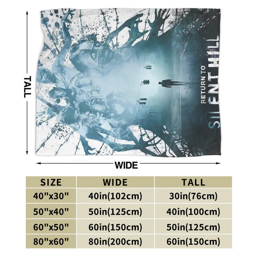 Return to Silent Hill Movie 2026 Throw Blanket for Couch  Soft Cozy Plush Blanket Multiple Sizes Bedspreads for All Seasons