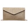 Borsa Piccola Quadrata Monocolore da Pendolare Borsa da Sera in Paglia Pochette Borsa a Spalla/Crossbody da Donna