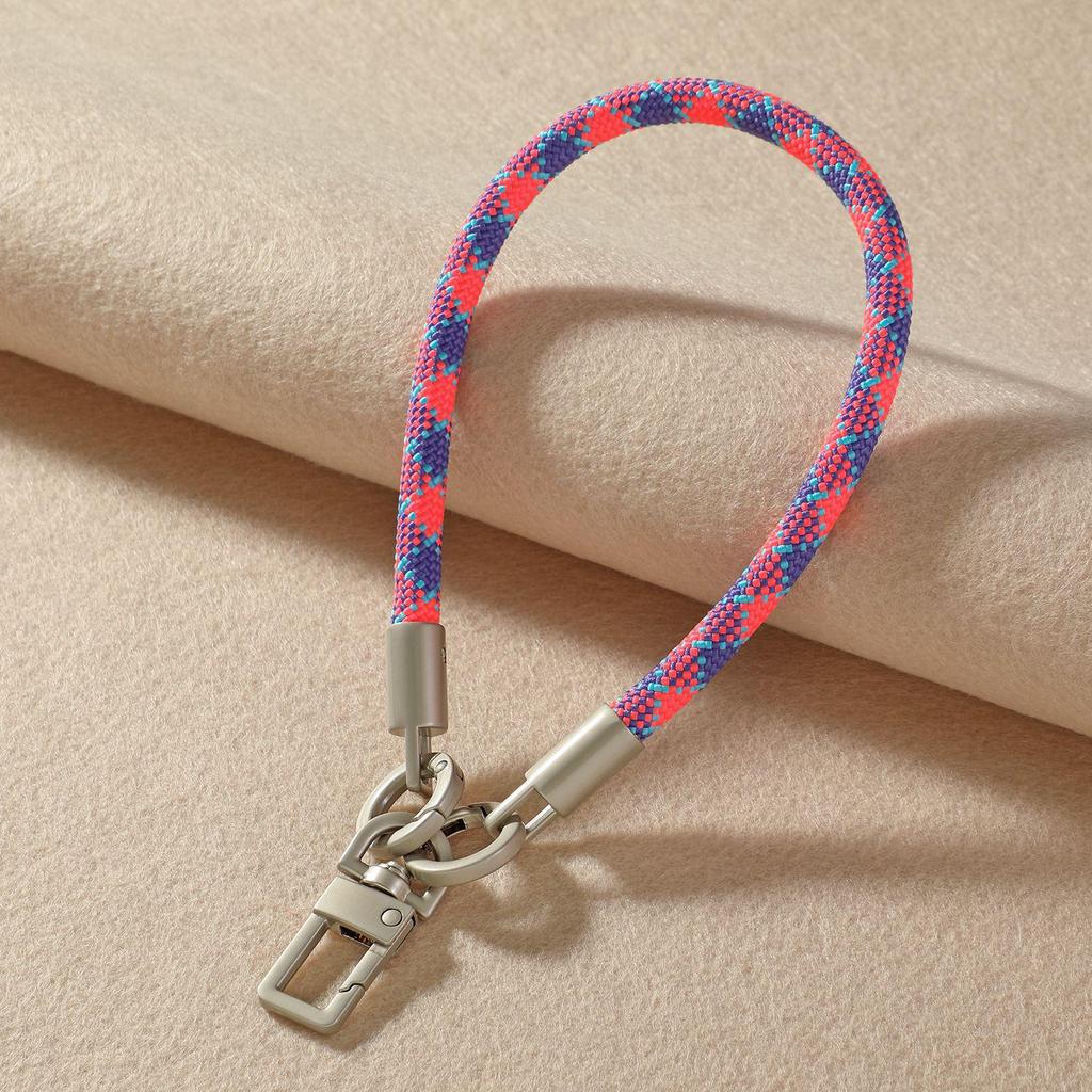Kerngefülltes Nylon-Paracord-Handy-Lanyard mit Perle, Metallschnalle, Strapazierfähiges und Vielseitiges Armband