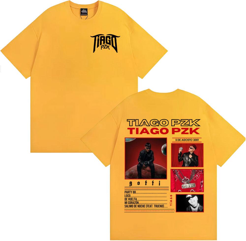 Rapper Tiago Pzk New Album 2025 Graphic T-shirts Men Women Fashion Trending High Street T-shirt Casual Cotton Oversized T Shirts