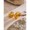 Eetit New Daily Stainless Steel Hollow Chunky Unusual Earrings for Women Texture Trendy Versatile Jewelry Recommend 2025