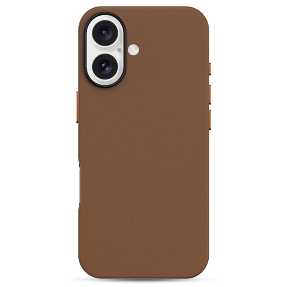 

KZDOO For iPhone 16 Case Compatible with MagSafe PU+PC Shockproof Phone Cover C