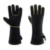 Heat-Resistant BBQ Grill and Welding Gloves - Long Cowhide Protective Wear