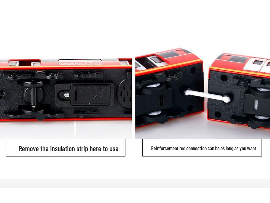 Kaiwei Alloy Subway Train Model with Sound & Light, Magnetic Force, Connect Rod, Pull-back/Remote Control