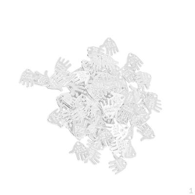 50 Pcs Pendants Hand Shaped DIY Charm For