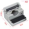 1Pcs Simulation Typewriter Model 1:12 Doll House Mini Ornaments Doll Toy Scene Props