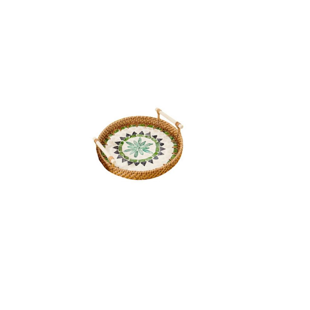 Retro Style Handwoven Basket User Friendly for Snacks Fruits Storage Natural Rattan Home Kitchens Decors in Various Sizes